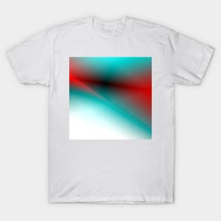 Blue red white abstract texture art T-Shirt